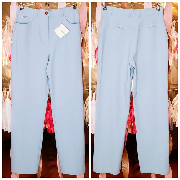 St. John Sport | NWT Porcelain Blue Trouser Pants - Picture 2 of 8